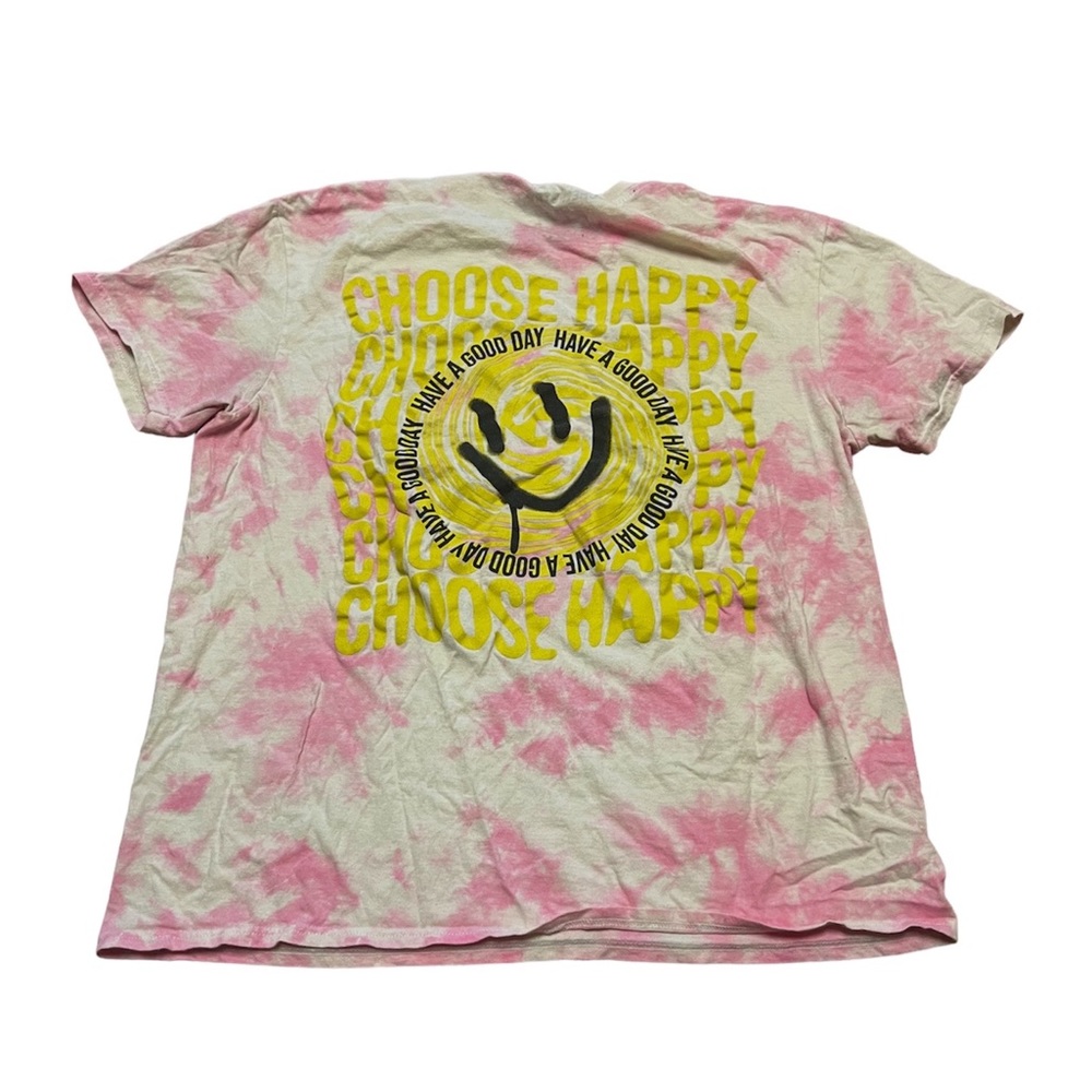 Smile tie dye shirt